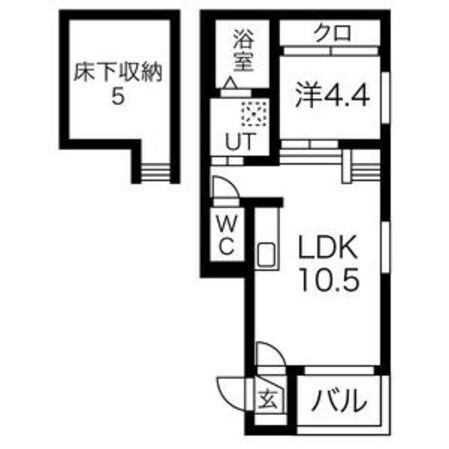 志賀本通駅 徒歩8分 1階の物件間取画像